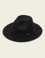 Brim Hat with Belted Decor