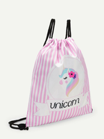 Unicorn Print Drawstring Carry Bag