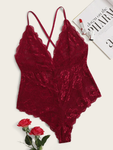 Rose Lace Teddy